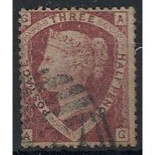 1870 SG50/51 1 1/2d Rose Plate 3 Fine Used Check Letters "AG".