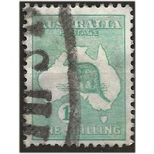 Australia 1915 SG28 1/- Blue-Green Good+ Used .. ..