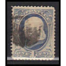 Used 206 1c Benjamin Franklin Fine RA0369