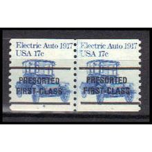 1906a 17c Electric Auto Fine MNH Dry Gum CNP Left 4C Line Gap PA0500