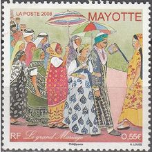Mayotte 2008 Yvert 215 Neuf ** Cote (2017) 2.30 € Le grand mariage