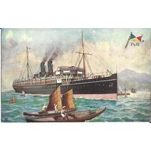 P&O SS MONGOLIA Tuck Oilette Postcard (9112)