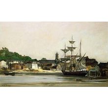 the-harbour-at-honfleur Poster Canvas Movie Film Print A0 A1 A2 A3 A4 A5 A6 Art