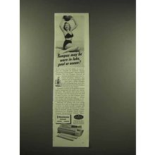 1944 Tampax Tampons Ad - Worn in Lake, Pool or Ocean