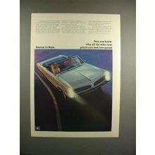 1966 Pontiac Le Mans Convertible Car Ad - Low-Priced