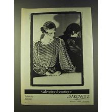 1979 Valentino Boutique Fashion Ad - Fabric by Jermi