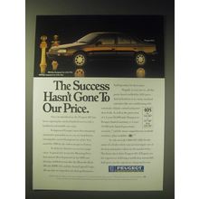 1989 Peugeot 405S Car Ad - The success hasn't gone to our price
