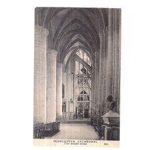 THE SOUTH AISLE, GLOUCESTER CATHEDRAL unused vintage postcard by Sydney Pitcher=
