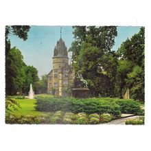 schloss (castle), DETMOLD, GERMANY used vintage postcard 1973 postmark =