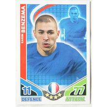 2010 Topps Match Attax World Cup Trading Card - France, Karim Benzema