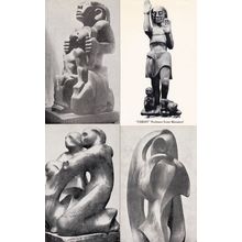 Ernst Blensdorf German Sculptor Statue Christ Abraham Sacrifice 4x Postcard s