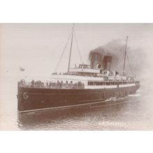 SS Snaefell IV at Ramsey Pier Ship Isle Of Man Real Photo Postcard