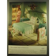 1961 Fieldcrest Rose Bouquet Bed and Bath Linens Advertisement