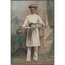 A Table Servant, Bombay, c.1905 - Clifton & Co Postcard