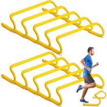 Wettarn 10 Pcs Speed Agility Training Hurdles Detachable Durable Hurdle Agility
