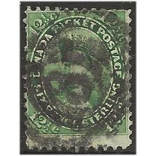 Canada (Colony of) 1859 SG39 12 1/2c Deep Yellow-Green Perf 12 Good+ Used . .. .