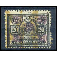 Used Revenue 20c N.Y. Stock Transfer Fine Just Clears WA2779
