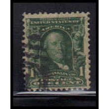 Used 300 1c Benjamin Franklin Fine K0749