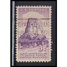 Used 1084 3c Devils Tower Very Fine KA7520