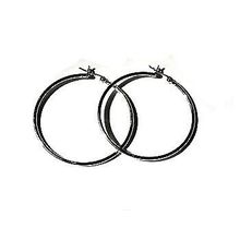 Closeout Sterling Silver Italian Catch Pin Catch Hoop Earrings