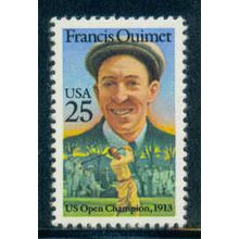 2377 25c Francis Ouimet Fine MNH Zip Copyright Blk/10 UL L07165