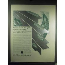 1931 Alcoa Aluminum Ad - Batter Down Dead-Weight