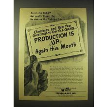 1944 Veeder-Root Counters Ad - Production is Up Again