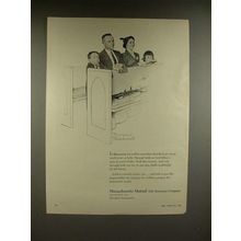 1956 Massachusetts Mutual Ad - Norman Rockwell - This Season