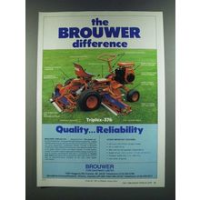 1986 Brouwer Triplex-376 Mower Ad - The Difference