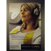 2006 Lufthansa Airline Ad - Delicious Gourmet Meals
