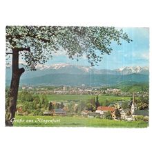 KLAGENFURT, AUSTRIA used vintage postcard 1976 postmark =