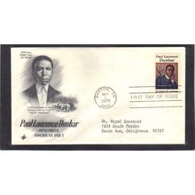 FDC Art Craft 1554 10c Paul Dunbar (Cachet-Typed/A) CV41815
