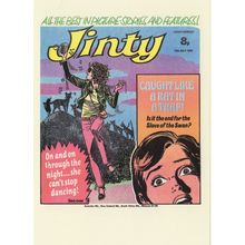 Glam Rock 1970s Girl Cant Stop Dancing Jinty Comic Book Postcard