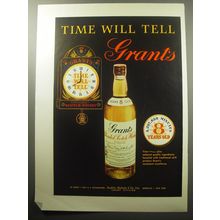1954 Grant's Scotch Ad - Time will tell Grant's