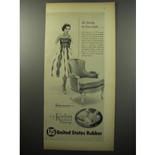 1955 U.S. Koylon Foam Cushioning Ad - So lovely to live with
