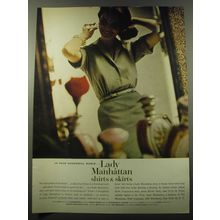 1960 Lady Manhattan Fashion Advertisement - In your wonderful world