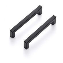 Ravinte 30 Pack 5 Inch Kitchen Square Cabinet Handles Matte Black Pulls Drawer H