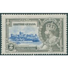 British Guiana 1935 2c ultramarine & grey Jubilee SG301 unused