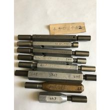 LOT GO NO GO SMOOTH PLUG GAGES,MIXED .442",.447,443,440,452,448,446,.455" ,ES