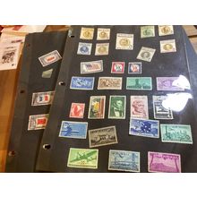 ICOLLECTZONE Small US Stamp Collection..three Pages With airmails (B200)