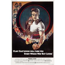 Every Which Way But Loose (1978)_1 Movie Film Poster Canvas iconic design