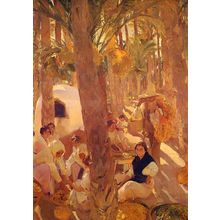 Sorolla_Joaquin_El_Palmeral Poster Canvas Movie Film Print A0 A1 A2 A3 A4 A5 A6
