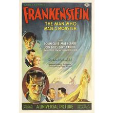 Frankenstein (1931)_2 Movie Film Poster Canvas iconic design