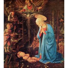 Lippi_Filippino_Mary_and_Child Art Gallery Poster Canvas Print Wall Decoration A