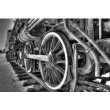 Old Trains 1 rusty black and white Poster Canvas Movie Film Print A0 A1 A2 A3 A4