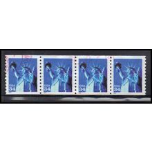 Used 3476 34c Statue of Liberty Very Fine S/4 PA4184