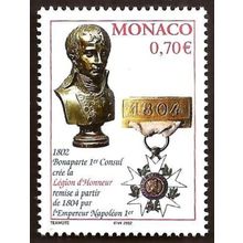 Monaco 2002 Legion of Honour Medal & Napoleon Bust, UNM / MNH