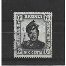 Brunei.SG104 6c Sultan Omar Ali Saifuddin.Fine Used.Aug25c