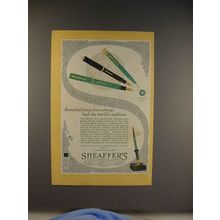1928 Sheaffer's Lifetime Pen Ad - World's Applause