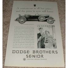 1929 Dodge Roadster Ad, Custom Car in All!!